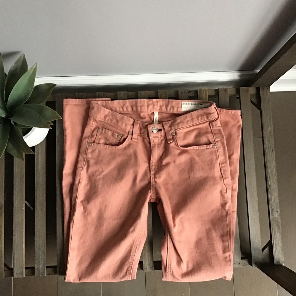 Rag & Bone Orange Skinny Jeans